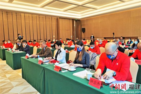 寧德市臺灣同胞投資企業協會第三屆第一次會員大會現場。 林榕生 攝
