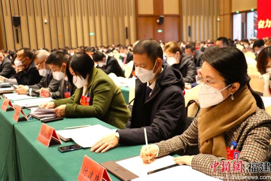寧德市五屆人大二次會議第二次全體會議現場。吳允杰 攝